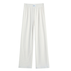 RM520#新款冰丝裤高腰垂感直筒米白小个子阔腿拖地裤女