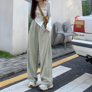 RM161#春夏装美式高街卫裤女阔腿香蕉裤工装裤