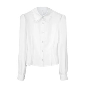 TR11059# 白色衬衫女装高级感小众设计上衣春季新款衬衣潮ins 服装批发女装服饰货源