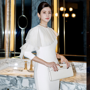 RM329#新款韩版时尚气质优雅显瘦大气酒会宴会礼服连衣裙