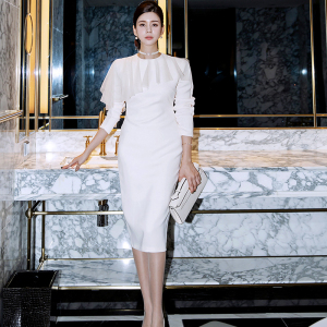 RM329#新款韩版时尚气质优雅显瘦大气酒会宴会礼服连衣裙