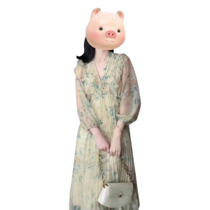 RM216#新款夏季高级感长裙雪纺碎花裙收腰法式茶歇连衣裙子女春款