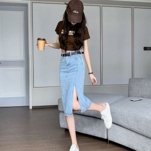 RM20972#牛仔短裙牛仔半身裙包臀连衣裙一步裙牛仔外套女牛仔短裤
