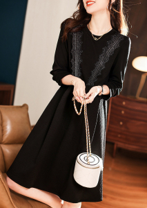 RM1108#新品时尚假两件打底裙大码显瘦连衣裙
