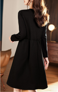 RM1108#新品时尚假两件打底裙大码显瘦连衣裙