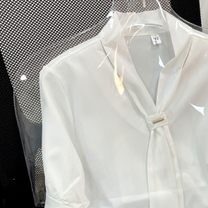 RM917#夏季新款气质甜美OL风上班职业休闲套头短袖雪纺衬衫女
