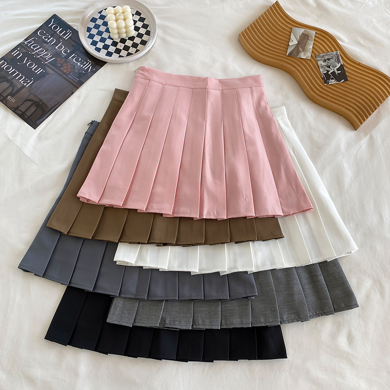 Real shot and real price pleated skirt for women with high waist and slimming spring and summer 2023 new style super hot skirt summer jk short skirt a-line skirt