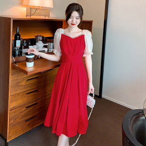 RM16685#温柔风连衣裙女夏季2023新款收腰显瘦高级感气质长裙子