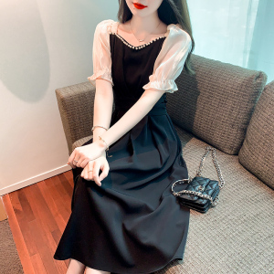 RM16685#温柔风连衣裙女夏季2023新款收腰显瘦高级感气质长裙子