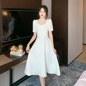RM13243#订婚小晚礼服裙气质轻奢高端白色领证登记名媛生日连衣裙平时可穿
