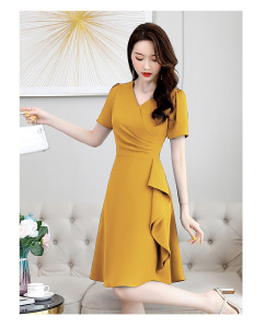 RM4116#新款女装雪纺连衣裙时尚气质高端洋气裙子春夏季