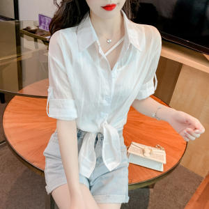 RM2096#夏季新款时尚性感吊带+防晒衬衣两件套上衣女