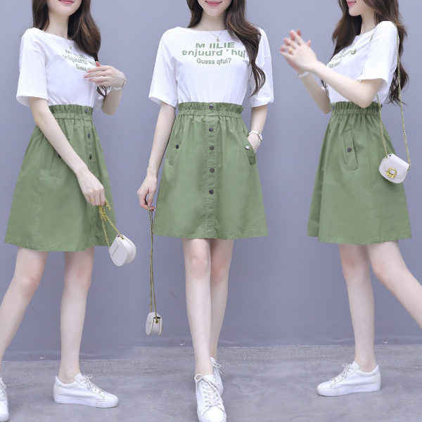 RM3237#假两件连衣裙女夏季小众设计高级感气质收腰短裙子
