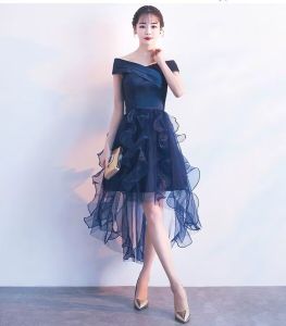 RY97#晚礼服女2023时尚宴会气场女王气质洋装小个子名媛简单大方连衣裙