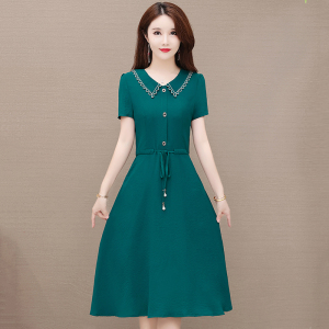 RM3891#夏装新款雪纺连衣裙修身显瘦气质法式流行淑女裙子
