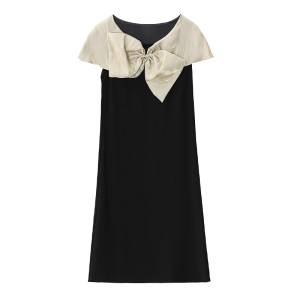 RM5555#欧洲站新款法式无袖气质蝴蝶结高级感时尚显瘦连衣裙女