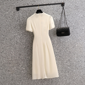 RM3069#夏新款大码女装胖mm法式复古旗袍改良蕾丝拼接连衣裙