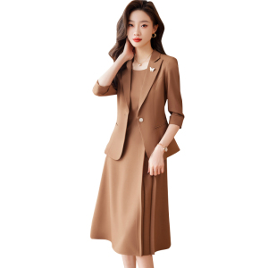 RM5972#时尚西装套装裙女早春夏新款小个子减龄洋气吊带连衣裙两件套