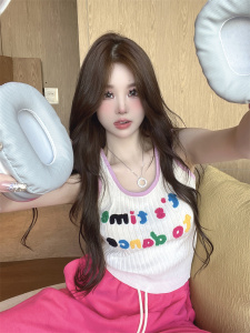 TR16949# 韩式甜心辣妹短款外穿显瘦无袖针织衫背心 服装批发女装服饰货源