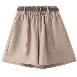 RM3399#大码女装 新款休闲时尚百搭高腰通勤纯色短裤