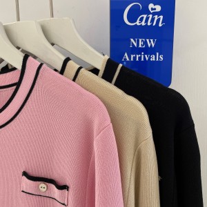 RM5270#韩国拼色下摆尾拼接百褶冰丝针织衫连衣裙长款