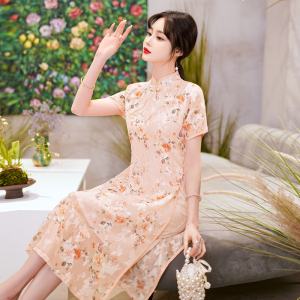 RM4035#春夏新款改良少女中长年轻款甜美中国风民族风时尚
