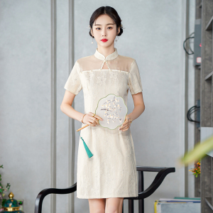 RM4036#春夏新款旗袍年轻款中长款优雅中国风新式日常旗袍连衣裙