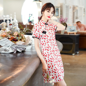 RM4038#春夏新款改良少女中长年轻款甜美中国风民族风时尚