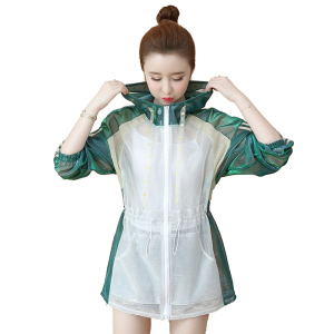 RM8948#防晒衣女新款夏季防紫外线透气外套薄款亮丝长袖防晒衫空调衫