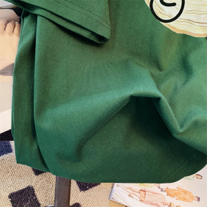 RM3373#100%棉200g短袖t恤女夏设计感卡通宽松大码学生oversize上衣