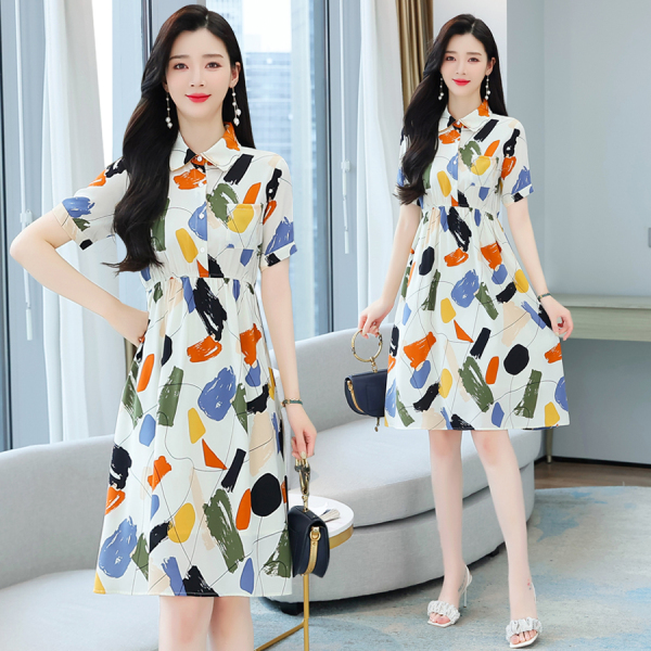 RM3510#新款夏季高端洋气减龄显瘦优雅气质连衣裙女