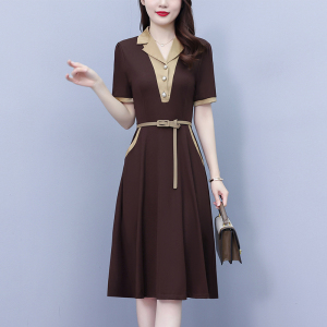 RM6952#高端名媛职场连衣裙女夏2023新款时尚中长女人味减龄显瘦洋气裙子