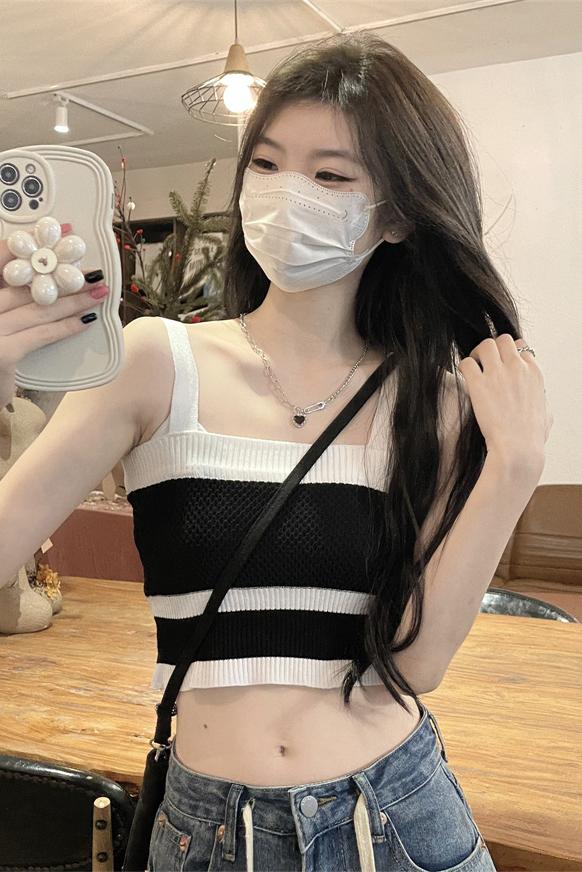 Real price real shot pure desire sweet hot girl sexy camisole female inner sleeveless short top bottoming