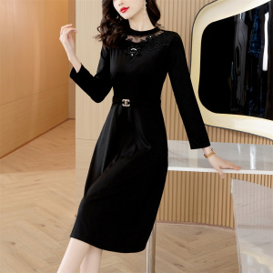 RM4126#新款女装春季大码减龄洋气时尚打底连衣裙