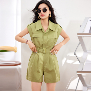 TR15846# 法式工装套装女夏季新款一件式连体裤高级感 服装批发女装服饰货源