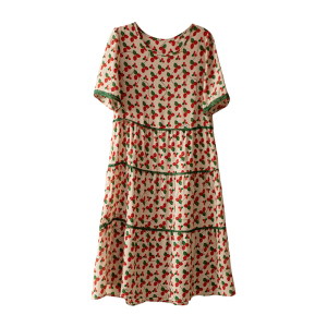 RM5341#碎花连衣裙女夏2023年新款宽松时尚气显瘦a字裙