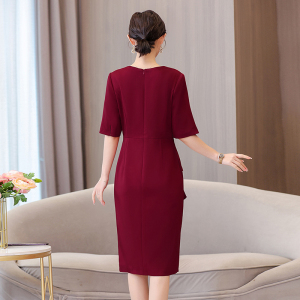 RM5430#新款高端婚礼妈妈装红色高贵小个子平时可穿