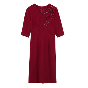 RM5432#高贵轻礼服平时可穿妈妈婚宴连衣裙气质喜婆婆
