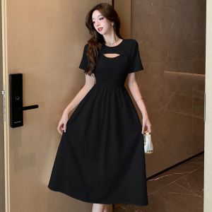 Summer New Korean Edition Careful Machine Design Feels Small and Slim， Versatile French Dress