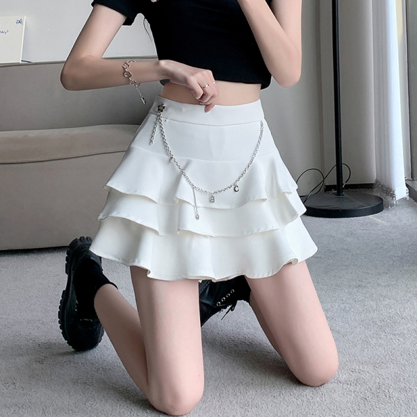 RM5156#夏季网红辣妹高腰显瘦蓬蓬裙A字蛋糕半身裙 高质量