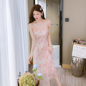 RY1614#旗袍日常2023新款年轻款高端气质优雅复古中国风套装裙夏季