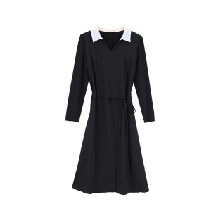 RM4163#中年女士 新款长袖连衣裙高端气质洋气妈妈装显瘦打底裙