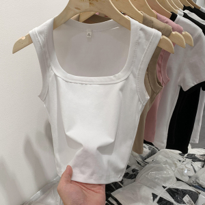 RM4128#欧货背心女针织设计感小众2023夏季新款西装内搭打底外穿上衣