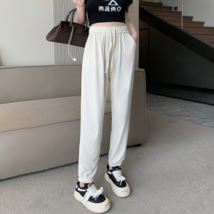 RM9710#冰丝运动裤女夏季薄款宽松休闲裤2023新款灯笼束脚裤防蚊裤