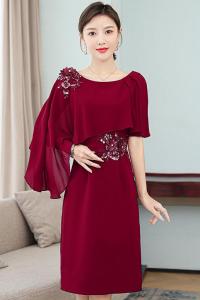 RM5453#晚礼服裙喜婆婆婚宴装连衣裙婚礼高端年轻款妈妈小个子丈母娘高贵