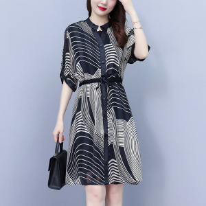 RM14060#大码女装2023夏新款时尚显瘦条纹两件套衬衫裙+纯色吊带连衣裙女