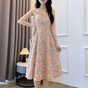 RM5532#夏季新款新中式大码女装国风穿搭罩衫+吊带连衣裙
