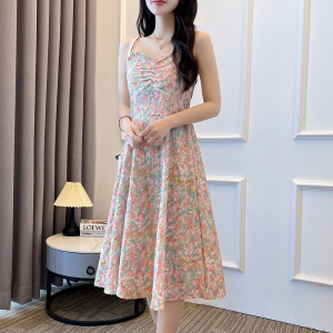 RM5532#夏季新款新中式大码女装国风穿搭罩衫+吊带连衣裙