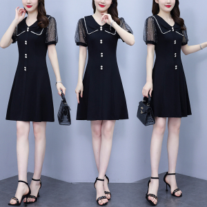 RM6953#夏季新款裙子法式复古赫本风小黑裙气质收腰显瘦高级感连衣裙