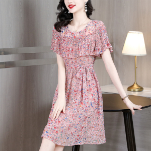 TR24846# 短袖连衣裙女新款高端精致今年流行漂亮碎花裙子